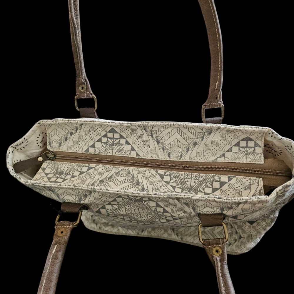 Myra Artisan Canvas Tote Bag - Picture 7 of 11